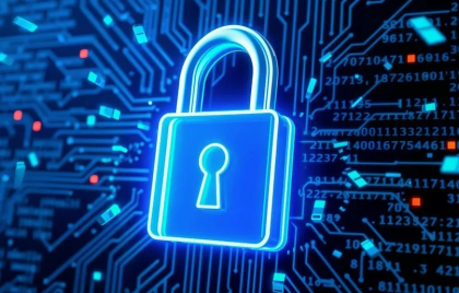 Cybersecurity Lock Graphic