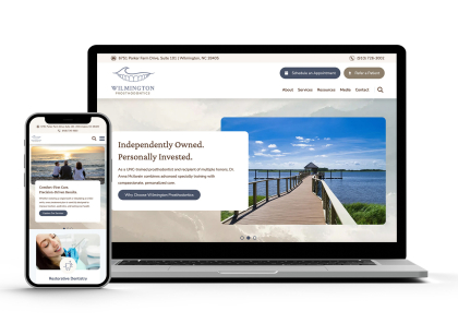 Wilmington Prosthodontics Laptop and Mobile Design